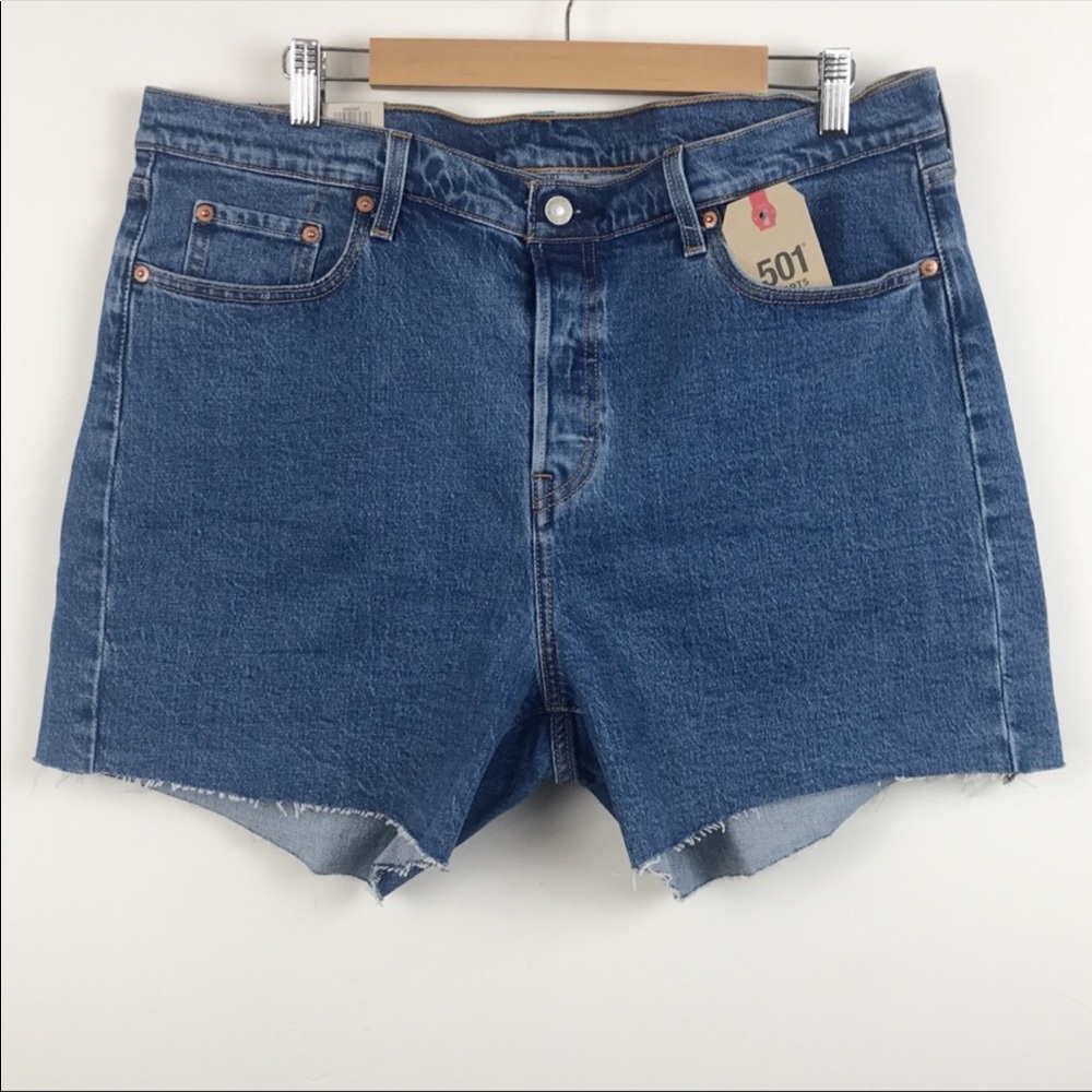 Levi’s 501 Cut off Shorts in wash Jive Stonewash Size 20 - Picture 6 of 10
